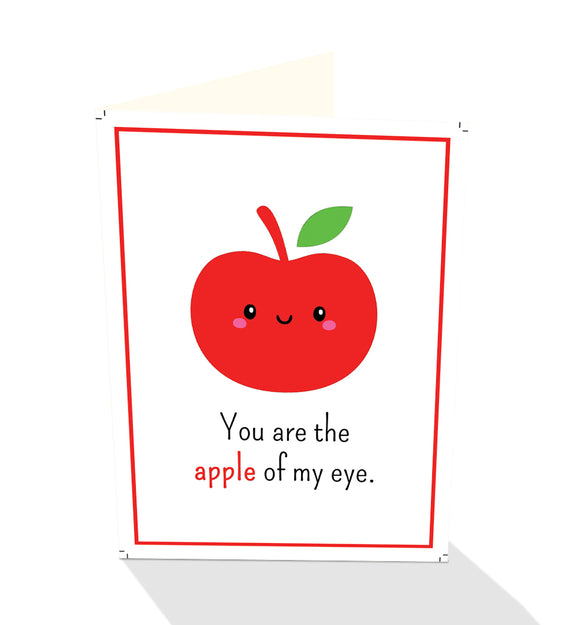 You are the Apple of My Eye greeting card 