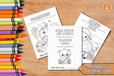 Farm Animals and Sounds Colouring In pages downloadable eBook