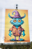 A4 Cute Monster 2 transparency Window Decor Light Catcher