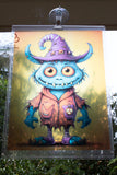 A4 Cute Monster 2 transparency Window Decor Light Catcher