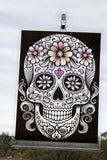 A4 Sugar Skull transparency Window Decor Light Catcher