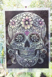 A4 Sugar Skull transparency Window Decor Light Catcher