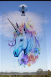 A4 Unicorn transparency Window Decore Light Catcher