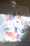 A4 Unicorn transparency Window Decore Light Catcher