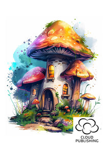 Toad Stool House greeting card