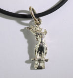 Cockatoo sterling silver pendant with cord from Cloud Publishing online store Jewellery category 