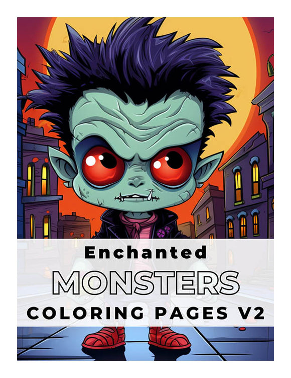 Enchanted Monsters Vol 2 Colouring downloadable pdf eBook