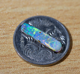 Green blue Australian pipe opal with hints of yellow and pink from Cloud Publishing Opal collection