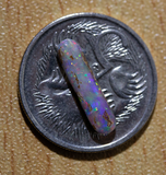 Australian pipe opal with the colours of the rainbow from Cloud Publishing