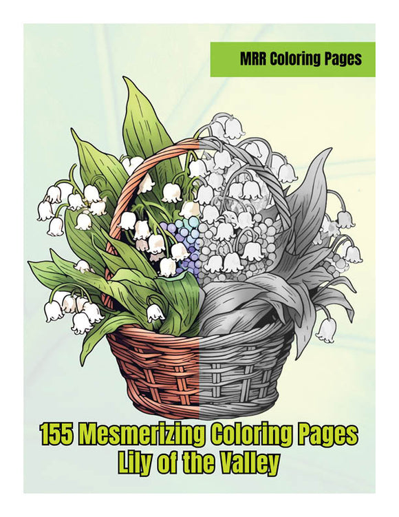 Lily of the Valley 155 colouring in pages downloadable pdf