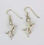 Sterling silver Lizard earrings from Cloud Publishing online store Jewellery category
