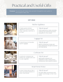 Wedding Gift Guide page 4 example of some gift ideas to get you thinking