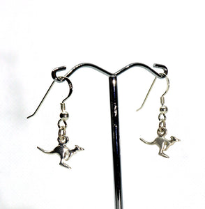 Kangaroo Sterling Silver drop earrings