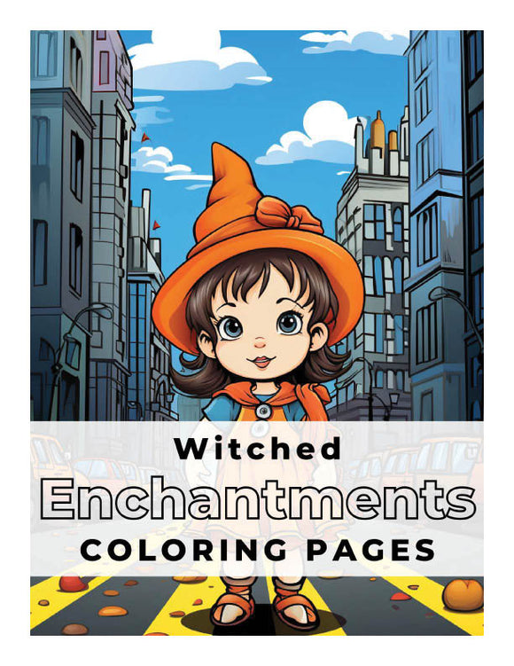 Witched Enchantments Colouring in downloadable pdf eBook