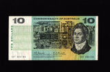 Australian Ten dollar paper banknote R302 with Coombs Randall signatures