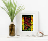 Wall art A3 unframed print of Euphorbia flower illustration published by Cloud Publishing