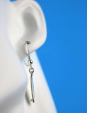 Surf board sterling silver drop earring jewellery