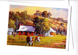 The home paddock greeting card by Peter Hill and Cloud Publishing