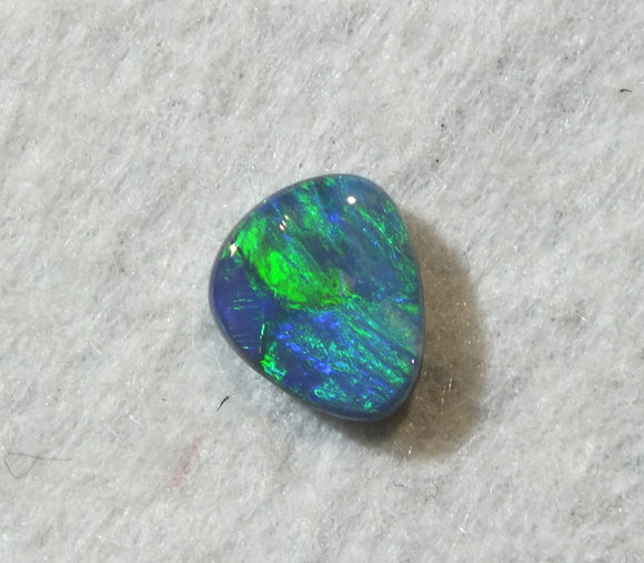 Blue Green Australian Dark Opal freeform cabochon gemstone 1.13ct
