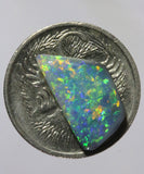 Dark opal red orange green blue gold Australian opal 2.47cts from Lightning Ridge