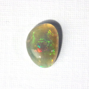 Australian green red opal dark crystal 1.37cts freeform gemstone
