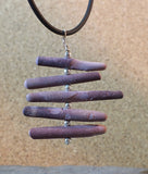 Sea urchin spine pendant necklace