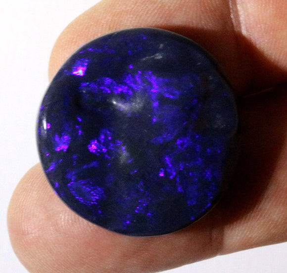 large 28mm electric blue black opal gemstone from Cloud Gift Store