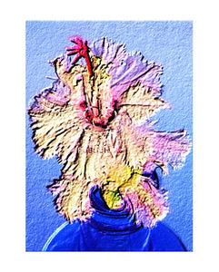 Wall art "Aspen" Christmas cactus illustration unframed A3 print by Tony Brindley