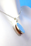 Amber Sterling silver pendant necklace