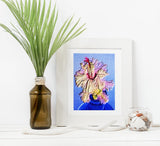 Wall art "Aspen" Christmas cactus illustration unframed A3 print by Tony Brindley and published by Cloud Publishing