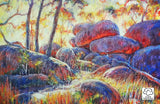 Australian landscape of Cathedral Rocks National Park colourful landscape by Zima Kokaev and published by Cloud Publishing