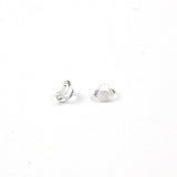 Sterling Silver 3mm White Topaz Stud Earrings from Cloud Publishing