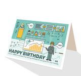 Happy Birthday card Infographic birthdays are good for your health from Cloud Publishing