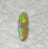 Dark Crystal Opal Green Mauve Turquoise freeform oblong 0.71ct Australian Opal from Lightning Ridge