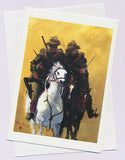 Australian Light Horsemen greeting card by artist Peter Hill and published by Cloud Publishing