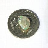 Australian green red opal dark crystal 1.37cts freeform gemstone
