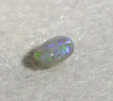 Dark Opal crystal Green with hint of mauve 0.85ct freeform oval Opal 8.43mm x 5mm x 3.1mm from Lightning Ridge