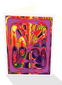 Abstract mask greeting card from Cloud Publishing