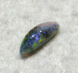Black opal multi coloured Red Blue Green freeform 0.72ct Australian Opal