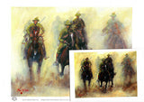 Australian Light Horsemen A4 decor print of Battle Charge by Peter Hill and published by Cloud Publishing