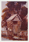Greeting card of an Aussie "Brick Shithouse" by artist PJ Hill and Cloud Publishing